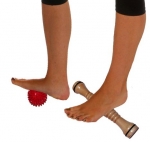 Relax Body (TM) Wooden Foot Roller and Porcupine Massage Ball, Foot Massager Combo for reflexology, Foot Pain/Sore Feet Relief, plantar fasciitis, (Massage Ball for Neck/Back Pain Relief)