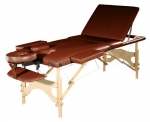 Sivan HEALTH & FITNESS Three Fold Reiki Portable Massage Table and Carrying Case, Chocolate