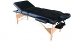 Exaceme Luxury 77 Long Three Section 4 Pu Portable Massage Table/bed with Carry Case Black/Blue/Rose/Purple (Black)