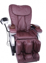 Electric Full Body Shiatsu Burgundy Massage Chair Recliner Stretched Foot Rest 06C