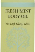 Fresh Mint Body & Bath Oil with Vitamin E, Apricot & Jojoba- 4 oz.