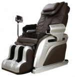 NEW Model! Forever Rest Shiatsu Full Featured 3D Scan Massage Chair with Upgraded Foot Massagers, Built in Speakers, Extra Long Arm Massagers (BROWN)