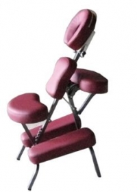 Burgundy 4 Portable Massage Chair Tattoo Spa Free Carry Case