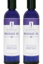 SpaMaster Essentials Soothing 8 oz Massage Oil - 2 Pack
