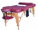 BestMassage Burgundy Premium All Inclusive Complete Portable Massage Table Package