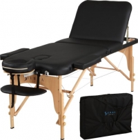 Sierra Comfort Relax Portable Massage Table, Black