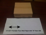 12x24 Premium Face Paper with face slit, 1000pcs per box. Item# 55582