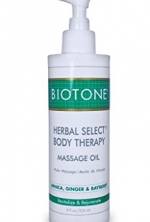 BIOTONE Herbal Select Body Therapy Massage Oil - 8 oz