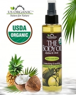 USDA Certified Organic Body & Bath Oil - Smooth Caribbean Coconut, 5 Fl.oz. ★ Brand New ★ The Highest Quality Pure, Certified Organic and 100% Natural Daily Body Oil ★ Luxurious. Light and Easily absorbable after shower to Moisturize Skin or Use as 