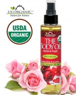 USDA Certified Organic Body & Bath Oil - Sexy Bulgarian Rose, 5 Fl.oz. ★ Brand New ★ The Highest Quality Pure, Certified Organic and 100% Natural Daily Body Oil ★ Luxurious. Light and Easily absorbable after shower to Moisturize Skin or Use as a Mas