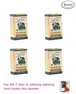 4 Packs of (Pack of 2) Centella Asiatica Herbal Bar Soap 4.6oz (130g),protect Acne Scar Herbal ,Face & Body Wash, Whitening Lightening Skin , 100% Organic