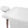 Massage Table Polycotton 3-piece Luxury Spa Sheet Set Linens (White)