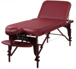 Sierra Comfort Premium Adjustable Backrest Portable Massage Table, Burgundy