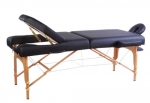 HomCom 3 Portable Folding Reiki Massage Table w/ Carrying Case - Black