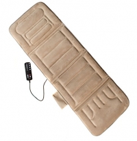 Comfort Products 60-2907P08 10-Motor Massage Plush Mat with Heat, Beige