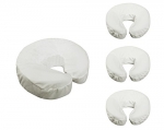 MT Massage Fitted Crescent Face Pillow Cradle Cover Pack of 4 ( for Face Cushion of Massage Table)