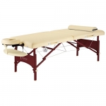 Master Massage Caribbean Deluxe Therma-Top Massage Table Package, Cream, Memory Foam