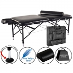 Master Massage 30 StratoMaster Ultralight Portable Massage Table Pro Package-Black