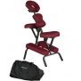Portable Massage Chair Comfort 4 Thick Foam Light Weight Best Massage . With Free Carrying Bag BURGUNDY