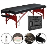 Master Massage 30 Roma Therma-Top Portable Massage Table Pro Package, Black, Adjustable Heating System