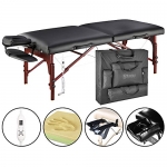 Master Massage 31 Montclair Therma-Top Portable massage Table with MEMORY FOAM Package,Black