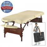 Master Massage 30 Del Ray Pro Portable Massage Table Package, Sand Color, Luxurious with 3 Thick Cushion of Foam