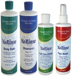 Ultimate Care Givers No Rinse Bathing Help Wash Set- Hair and Body Cleansers