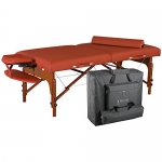 Master Massage Santana Memory Foam Portable Massage Table Package, Mountain Red, 31 Inch