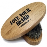 #1 TRUSTED Wooden Boar Hair Bristle Beard Brush by Leven Rose - Perfect For a Beard Grooming Kit for Men - Made of Boars Hair Bristles and Firm Natural Wood - Great For Men's Gift