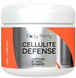 Cellulite Defense Gel-Cream - Reduces Appearance of Cellulite with Caffeine, Retinol & Seaweed - Best Lotion For Body Firming & Toning - 4 oz - By Body Merry