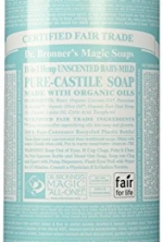 Dr. Bronner's Magic Soaps Pure-Castile Soap, 18-in-1 Hemp Unscented Baby Mild, 32-Ounce Bottles (Pack of 2)