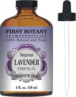 Bulgarian Lavender Essential Oil with a Glass Dropper - Big 4 fl. oz - 100% Pure and Natural Lavender Oil with Premium Quality & Therapeutic Grade - Ideal for Aromatherapy, Massages for Pain Relief, Anxiety and Stress Relief, Hair Care and Skin Care, Bug 
