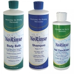 No Rinse Body Bath, Shampoo and Conditioner Set - Perfect For Care Givers