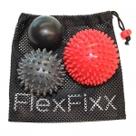 PAIN RELIEF with FootFixx Premium Massage Balls Best for Foot and Back Pain Plantar Fasciitis using Reflexology Trigger Point Sensory Therapy