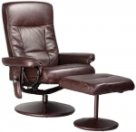 Comfort Products 60-425111 Leisure Recliner Chair with 8-Motor Massage & Heat, Brown