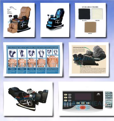 Health & Beauty forever rest premium massage chair built in heat* body scan*(top of the line) 10yr. warranty (beige carmel)