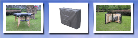 BestMassage black 2 pad 2 fold portable massage table