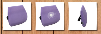 Comfort Products memory foam massage lumbar cushion with heat, lavender