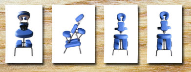 BestMassage blue 4 portable massage chair tattoo spa free carry case